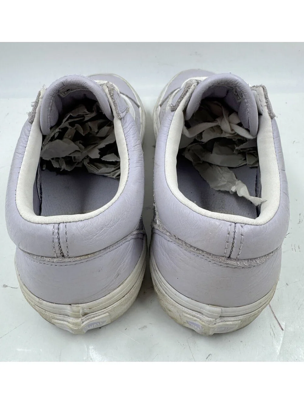 Vans Old Skool Women’s Sneakers Size 8 Lilac Leather Lace Up Athletic Shoes